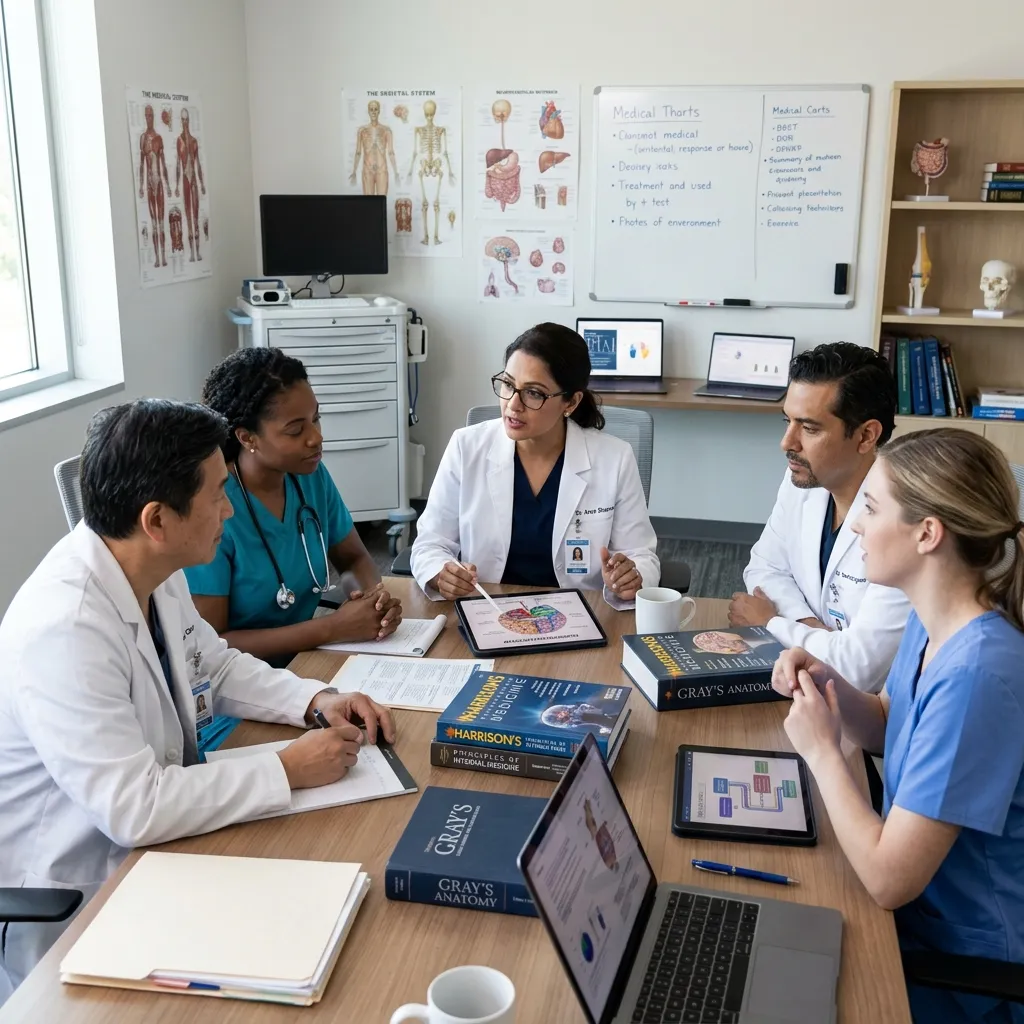 Medical specialty terminology illustration